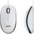 Logitech M100 White Wired Mouse dual view