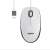 Logitech M100 wired mouse, white, front view with USB connector