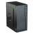 Akyga AK36BK mATX computer case, black, front view