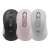 Logitech Signature M650 wireless mouse, available in graphite grey, rose, and white