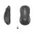 Logitech Signature M650 безжична мишка, графитен сив, страничен изглед, показващ мишката и включения USB приемник
