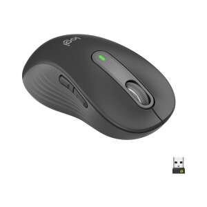 Myszka bezprzewodowa Logitech Signature M650 Large grafitowa, widok pod kątem - Logitech Mysz