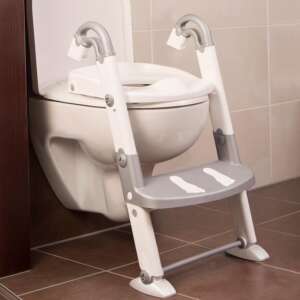 KidsKit WC fellépő lépcső, bili és szűkítő, 3 az 1-ben, fehér-ezüst 74091528 Bilik
