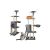 Purlov Macskafa 5-level cat tree with cats playing and resting
