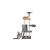 Purlov Macskafa 5-level cat tree with cats playing and resting