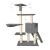Tower-type multi-level cat playground set with toys and ladders, 138cm, grey 80034650