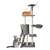Purlov Macskafa 5-level cat tree with cats playing and resting