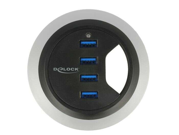 DeLock In-Desk Hub 4 Port USB 3.0 62868