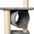 Cat scratching post and climbing frame, 5 levels, 90 cm, grey 124067556