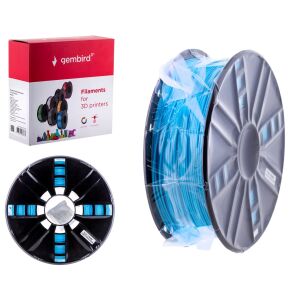 Gembird Blaues PLA Filament 1.75mm 1kg Spule, 3D Drucker Filament - Druckerzubehör