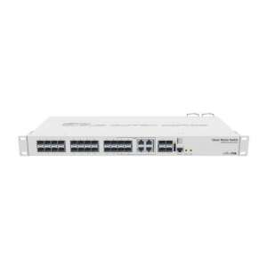 Mikrotik CRS328-4C-20S-4S+RM Cloud Router Switch, widok z przodu - MikroTik