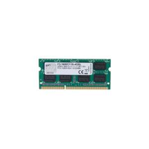 G.SKILL 4GB DDR3L 1600MHz SODIMM Állványard F3-1600C11S-4GSL 82195335 