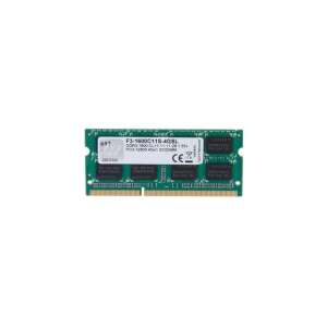 G.SKILL 4GB DDR3L 1600MHz SODIMM RAM memory module - G. Skill Memory (RAM)