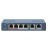 Hikvision DS-3E0106HP-E 6-portový PoE switch, pohľad spredu pod uhlom