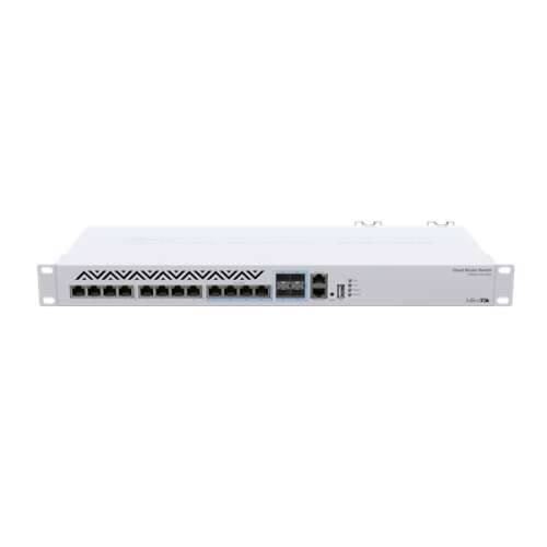 Mikrotik CRS312-4C+8XG-RM Netzwerkschalter, Vorderansicht