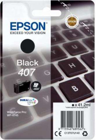 Epson T07U1 Tintapatron Black 41,2 ml No.407, C13T07U140