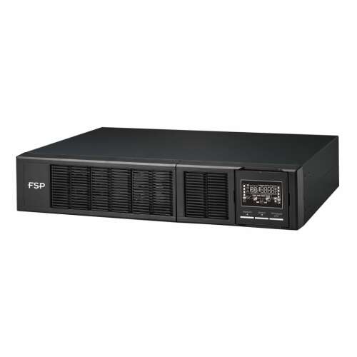 FSP PPF10A0400 UPS, 1000VA, монтаж в шкаф, онлайн двойно преобразуване, LCD дисплей