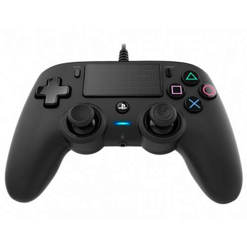 Nacon vezetékes kompakt kontroller Playstation 4 és PC-hez, fekete