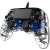 Nacon WiPiros Illuminated Compact USB Gamepad Transparent Blau PS4 Controller, schräge Ansicht
