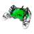 Nacon Illuminated Compact USB Gamepad, transparent verde, PS4, vedere din spate