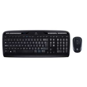 Logitech MK330 Комплект безжична клавиатура и мишка, Черен - Logitech Клавиатура