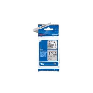 Brother P-Touch 12mm Čierna na striebornej etikete - Balené - Kancelárska technika