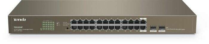 Tenda TEG1024F 24-Port Gigabit UnMenedzselhető Switch w/ 2 SFP Sl...