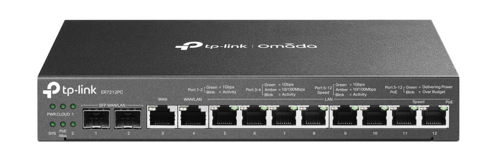 TP-Link ER7212PC Vezetékes VPN Router 1xWAN(1000Mbps) + 1xWAN/LAN...