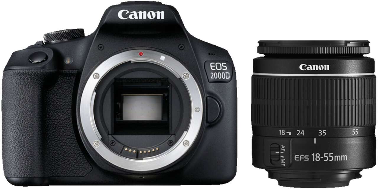 Canon eos 2000d digitális fényképezőgép + ef-s 18-55 dc iii objek...