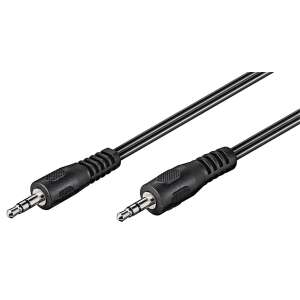 Goobay 50449 2.5m 3.5mm audio cable, black - Gembird