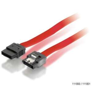 EQuip SATA adatkábel, 0,5m piros, 111800 - Adatkábel