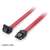 EQuip SATA3 data cable, 0.5m, L-shaped red connector, 111902