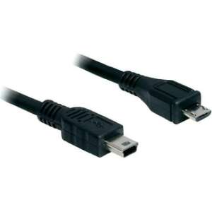 DeLock USB 2.0 Micro-B auf Mini-A Kabel, Schwarz - Delock USB-Kabel