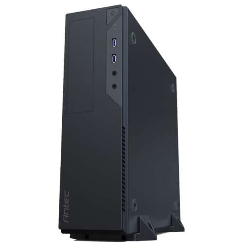 Компютърен корпус Antec VSK2000-U3, черен, преден изглед