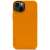 DECODED Silicone Back Cover for iPhone 14 Plus, Orange, back view