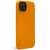 DECODED Silicone Back Cover for iPhone 14 Plus, Orange, side view