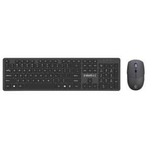 Rebeltec Maxim Drahtloses Tastatur- und Maus-Set, Schwarz, US-Layout - Rebeltec