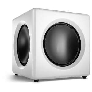 WaveMaster Fusion aktív mélynyomó, fehér, ferde nézet - Wavemaster