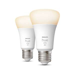 Интелигентна LED крушка Philips Hue White, 2 броя, топла бяла, цокъл E27 - Камина