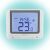 Front view of Salus RT520RF Wireless Thermostat