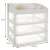 Soulima 3-drawer cosmetic organizer with clear drawers, dimensions
