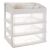 Soulima 3-drawer cosmetic organizer isolated