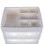 Top view of Soulima cosmetic organizer with drawer compartments