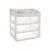 Soulima 3-drawer cosmetic organizer isolated