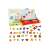 Magnetic learning case with drawing board, letters, numbers, and math symbols, red
