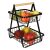 Two-storey fruit basket, metal+wood 74175675