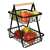 Two-storey fruit basket, metal+wood 74175675