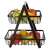 Two-storey fruit basket, metal+wood 74175675