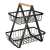Two-storey fruit basket, metal+wood 74175675