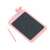 Pink LCD writing tablet with bunny ears, 8.5 inches, for drawing and writing, comes with a stylus